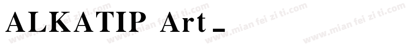 ALKATIP Art字体转换